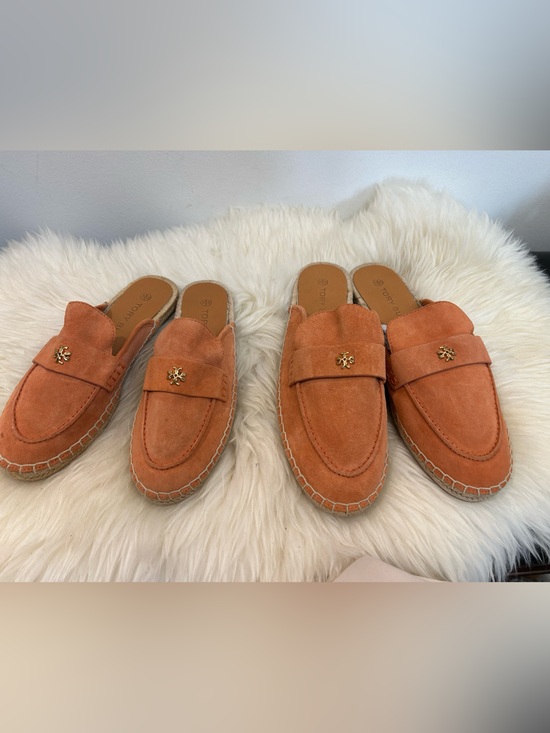 Tory Burch Shoes - Tory Burch Suede Espadrille Mule in Burnt Orange size5.5&10.5